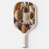 Pickleball Paddle Cute Beach House Shells (Rückseite)