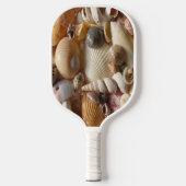 Pickleball Paddle Cute Beach House Shells (Vorderseite)