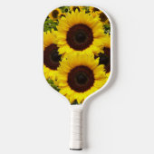 Pickleball Paddle Cute Floral Sunflower  (Rückseite)