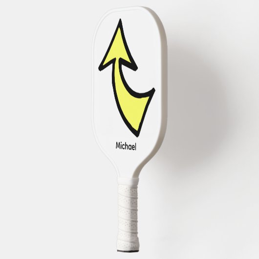 Pickleball Paddle Cute Yellow Arrow (Links)
