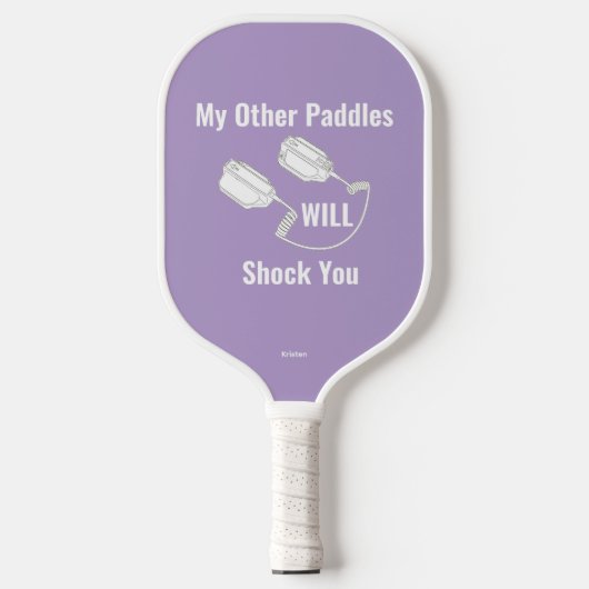 Pickleball Paddle Defibrillator_Lila (Vorderseite)
