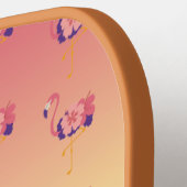 Pickleball Paddle Flamingo Sunset Birds (Linke Seite)
