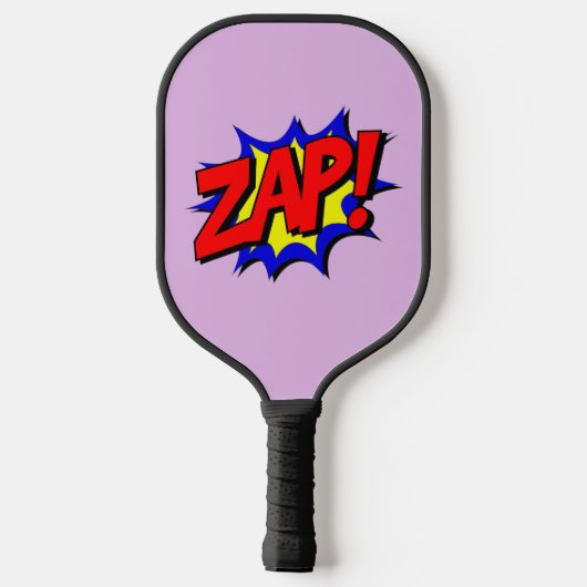 PICKLEBALL PADDLE FUNNY COMIC BUBBLE ZAP! (Rückseite)