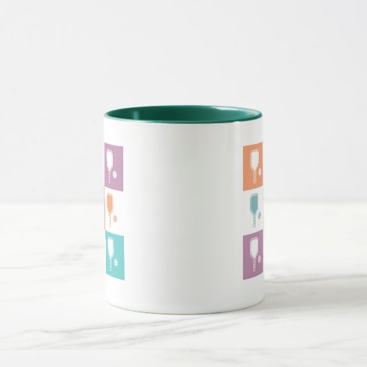 Pickleball Paddle Grid Tasse (Zentrum)