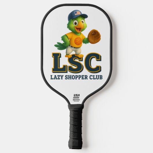 Pickleball Paddle lazy shopper club lsc (Rückseite)