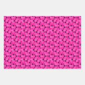 Pickleball Paddle - Magenta Honeycomb Hexagons Geschenkpapier Set (Vorderseite 3)
