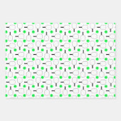 Pickleball Paddle - Magenta Honeycomb Hexagons Geschenkpapier Set (Vorderseite 2)