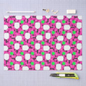 Pickleball Paddle - Magenta Honeycomb Hexagons Seidenpapier (Handwerk)
