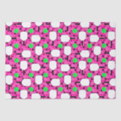 Pickleball Paddle - Magenta Honeycomb Hexagons Seidenpapier (Vorderseite)