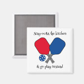 Pickleball Paddle Magnet (Vorderseite/Rückseite)