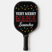 Pickleball Paddle Mama und Vater Weihnachtsgeschen (Rückseite)