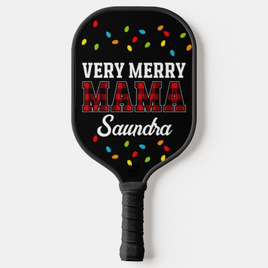 Pickleball Paddle Mama und Vater Weihnachtsgeschen (Rückseite)
