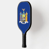 Pickleball Paddle mit der Flagge des New Yorker St (Links)