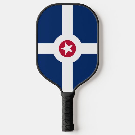 Pickleball Paddle mit der Flagge Indianapolis, USA (Vorderseite)