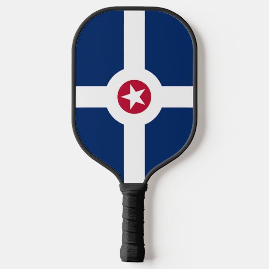 Pickleball Paddle mit der Flagge Indianapolis, USA (Rückseite)