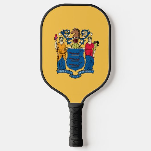 Pickleball Paddle mit der Flagge New Jersey, USA (Vorderseite)