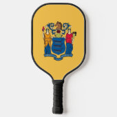 Pickleball Paddle mit der Flagge New Jersey, USA (Rückseite)