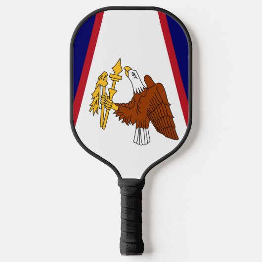 Pickleball Paddle mit der Flagge von Amerikanisch- (Vorderseite)
