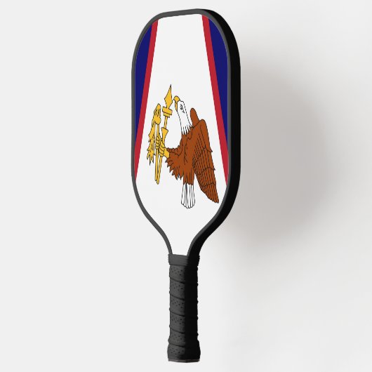 Pickleball Paddle mit der Flagge von Amerikanisch- (Links)