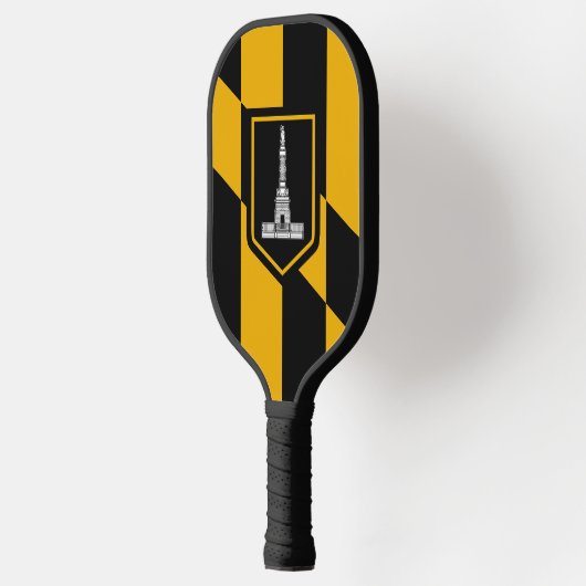 Pickleball Paddle mit der Flagge von Baltimore, US (Links)