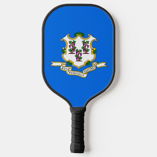 Pickleball Paddle mit der Flagge von Connecticut, (Rückseite)