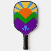 Pickleball Paddle mit der Flagge von Manitou Sprin (Vorderseite)