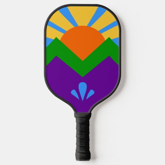 Pickleball Paddle mit der Flagge von Manitou Sprin (Vorderseite)