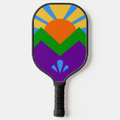 Pickleball Paddle mit der Flagge von Manitou Sprin (Rückseite)