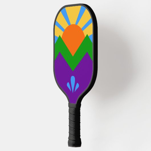 Pickleball Paddle mit der Flagge von Manitou Sprin (Links)