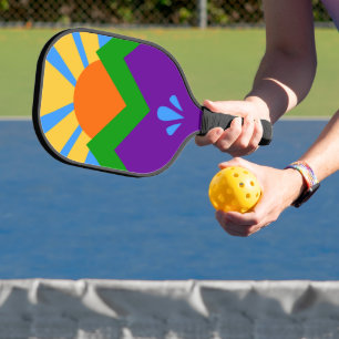 Pickleball Paddle mit der Flagge von Manitou Sprin