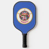 Pickleball Paddle mit der Flagge von Minnesota, US (Vorderseite)