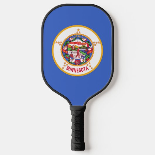 Pickleball Paddle mit der Flagge von Minnesota, US (Vorderseite)