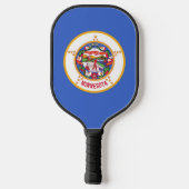 Pickleball Paddle mit der Flagge von Minnesota, US (Rückseite)