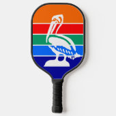 Pickleball Paddle mit der Flagge von St. Petersbur (Rückseite)