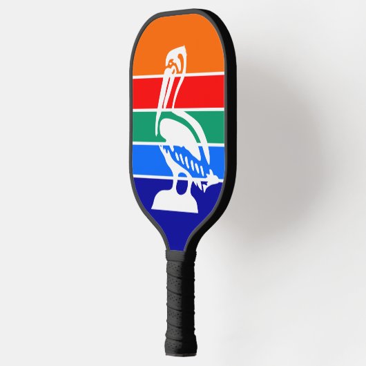 Pickleball Paddle mit der Flagge von St. Petersbur (Links)