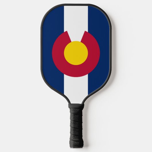 Pickleball Paddle mit Flagge Colorado, USA (Vorderseite)