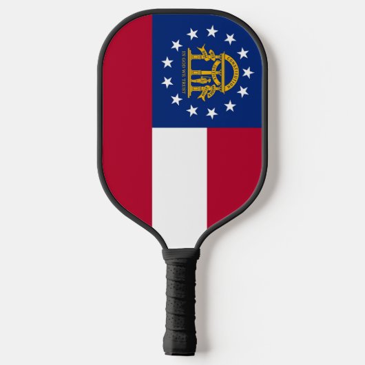 Pickleball Paddle mit Flagge Georgiens, USA (Rückseite)