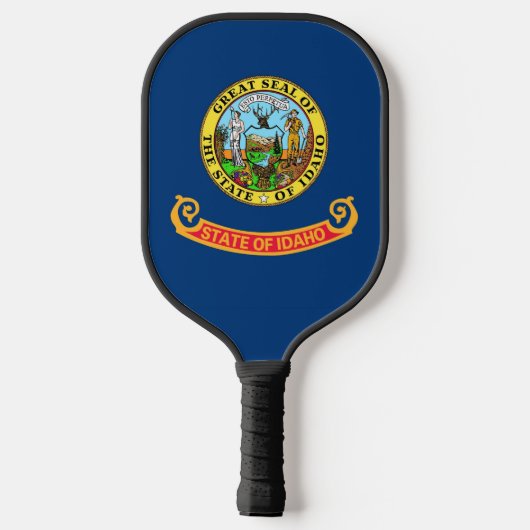Pickleball Paddle mit Flagge von Idaho (Rückseite)