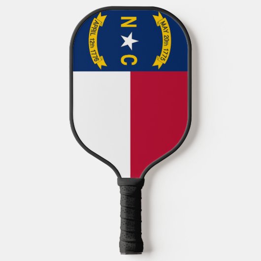 Pickleball Paddle mit Flagge von North Carolina, U (Vorderseite)