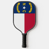 Pickleball Paddle mit Flagge von North Carolina, U (Rückseite)