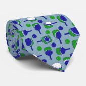 Pickleball Paddle mit Fun Cutouts Blau & Grün Krawatte (Gerollt)