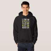 Pickleball Paddle Old Man Hoodie (Vorne ganz)