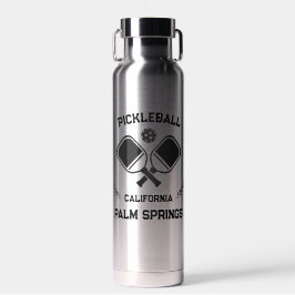 Pickleball Paddle Palm Springs California Custom Trinkflasche