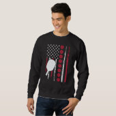 Pickleball Paddle Patriotic US Flag 4Th Of July 1 Sweatshirt (Vorne ganz)