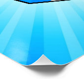 Pickleball Paddle Poster (Ecke)