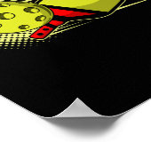 Pickleball Paddle Poster (Ecke)