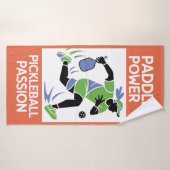 Pickleball Paddle Power Vacacation Style Badehandtuch (Badehandtuch)