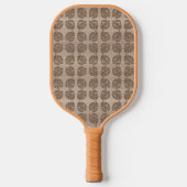 Pickleball Paddle, Retro Tiki Palm Leaf Pickleball Schläger (Vorderseite)