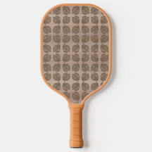 Pickleball Paddle, Retro Tiki Palm Leaf