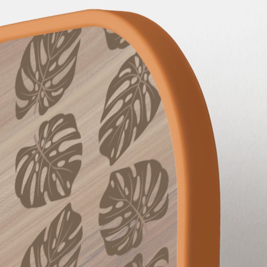 Pickleball Paddle, Retro Tiki Palm Leaf Pickleball Schläger (Linke Seite)